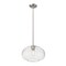 Z-Lite Harmony 1 Light Pendant, Brushed Nickel & Clear 486P14-BN - alternate 3